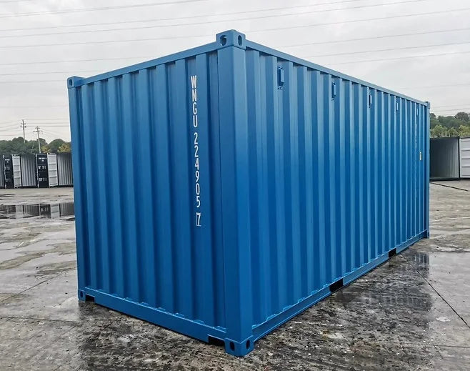 New 20-Foot Dry Cargo Shipping Container, First Voyage
