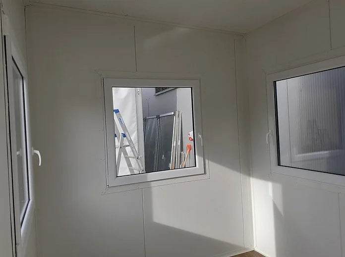 Office container with toilet